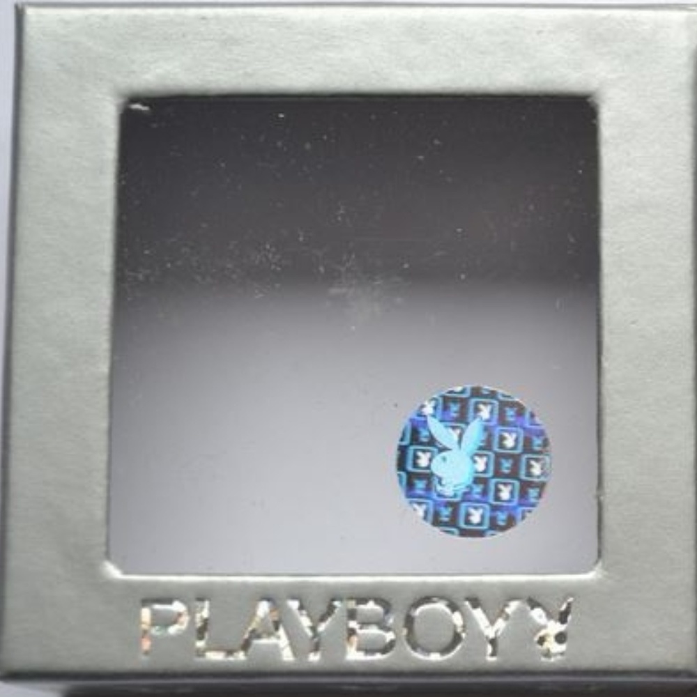 Mens Playboy Ring Bunny Logo Stainless Steel Wide Band Size 9.5 Men's Authentic - Picture 5 of 12